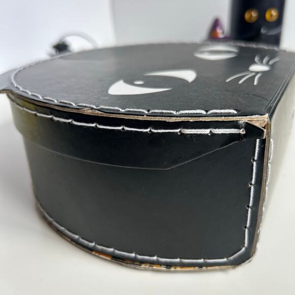 Halloween Lot Black Cat Box Candle Holder Cauldron Wand Spooky Decor - Picture 5 of 11